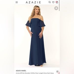 Azazie Mabel - Dark Navy size 14